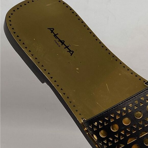 Alaia Laser-cut leather slides size 35 - Picture 12 of 15